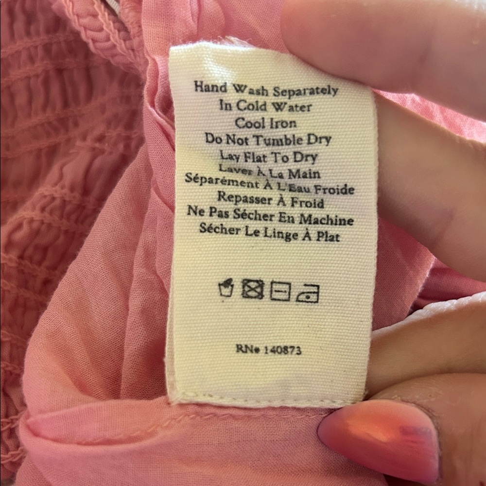 LoveShackFancy Pink Floral Halter Mini Dress - Picture 4 of 5